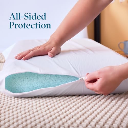 Lucid® Zippered Pillow Encasement – Waterproof Protector – King - Image 6