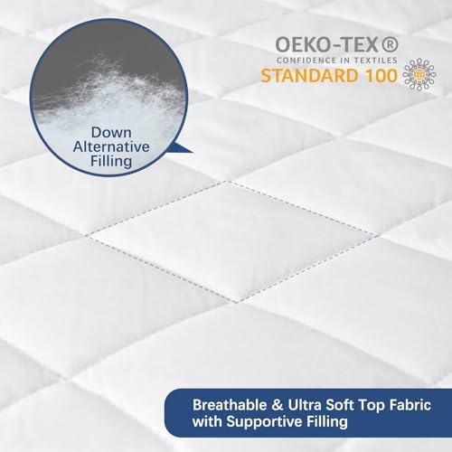 Split King Mattress Topper Protector Pad - Image 2