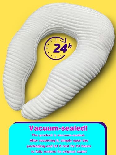 Crochet Pillow for Lap Support Lap Pillow for Gaming White - Image 6