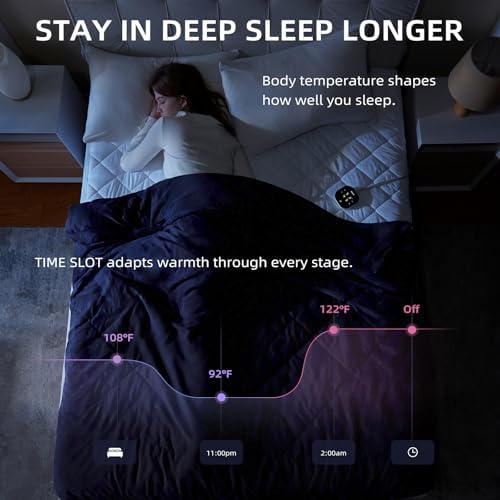 Bwarm WiFi Heated Mattress Pad CA King Size, Bed Warmer - Image 3