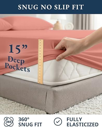 LANE LINEN Twin Sheets 100% Organic Cotton Percale Cooling Soft - Image 7