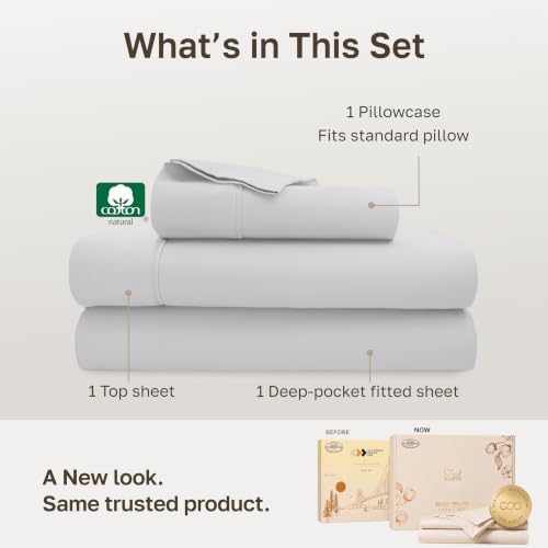 California Design Den 100% Cotton Sateen Twin XL Sheet Sets - Image 3