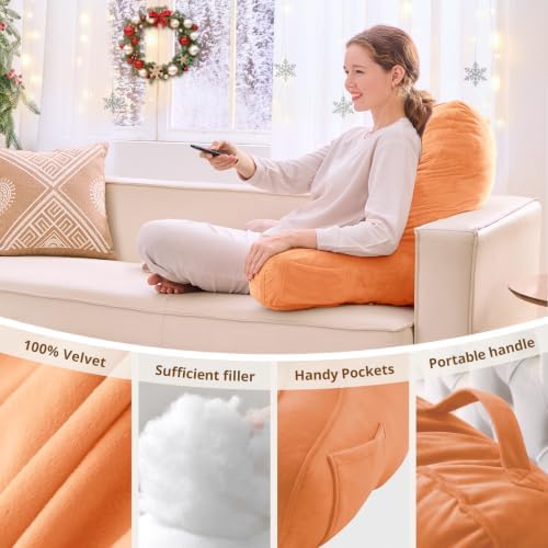 Sasttie Reading Pillow for Bed, Back Pillow for Sitting Up - Image 5