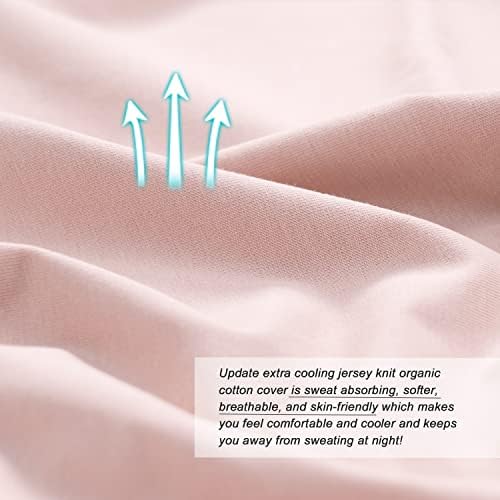 Meiz Pregnancy Pillow Cover, Cooling Pregnancy Pillow Cover U Shaped, Pregnancy - Image 3