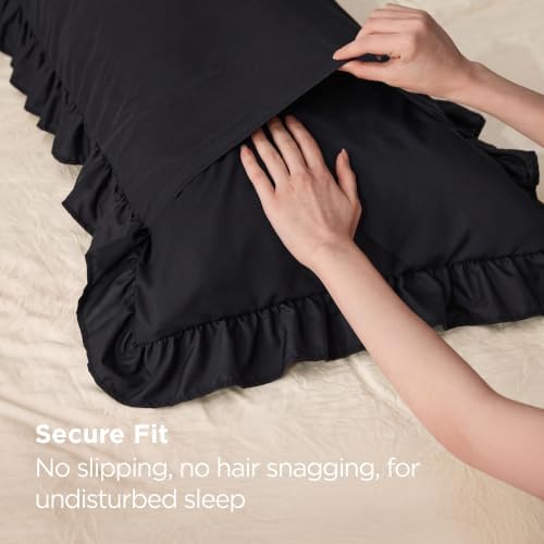Bedsure Ruffle King Size Pillow Cases Set of 2 - Image 4