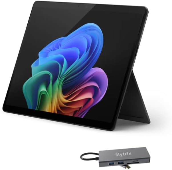 Microsoft Surface Pro 11 Copilot+ PC with 11-in-1 Hub, 13 OLED 4K, Touchscreen, Snapdragon X Elite, AI-Enhanced Camera, Long Battery Life, Sustainable, 16GB RAM, 2TB SSD, Win 11 Pro, Black (Renewed)
