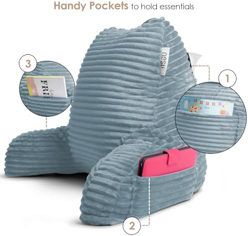 Nestl Stone Blue Reading Pillow - Image 7