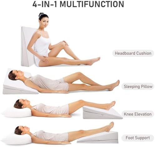 SUNYRISY Adjustable Wide Size Bed Wedge Pillow Wedge Mattress Topper - Image 5