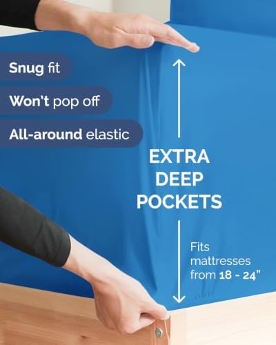 CGK Linens 2 Pack Extra Deep Cal King Fitted Sheets - Image 2