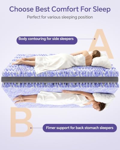 ChiXpace Dual Layer 4 Inch Memory Foam Mattress Topper King - Image 4