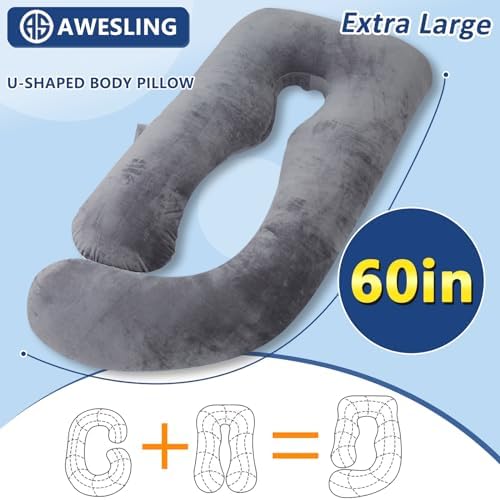 Shredded Memory Foam U Shaped Pregnancy Pillow - Image 5