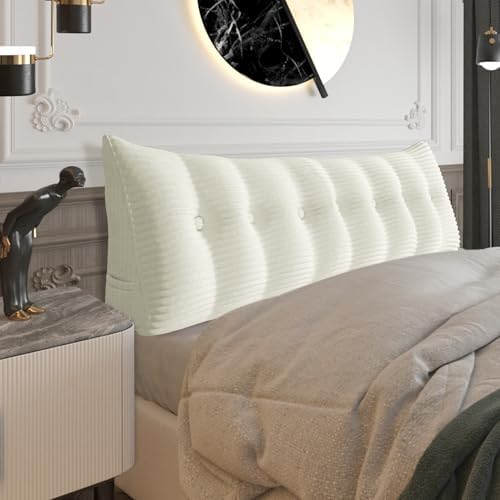 Headboard Pillow Queen, Bed Wedge Pillow Headboard Headrest by Bncktrd