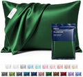 MR&HM Satin Pillowcase 2 Pack, King Size 20"x40", Dark Green by MRHM