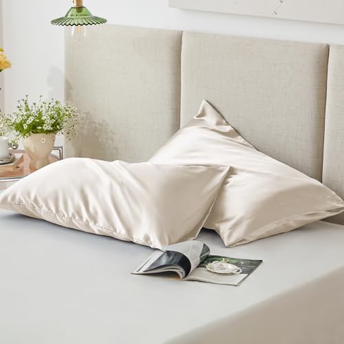 Love's cabin Satin Pillowcase Set of 2 King Size 20x36, Cooling Pillow Covers - Image 5