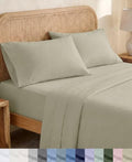 California Design Den 100% Organic Cotton King Size Bedsheets, Soft Taupe by CaliforniaDesignDen
