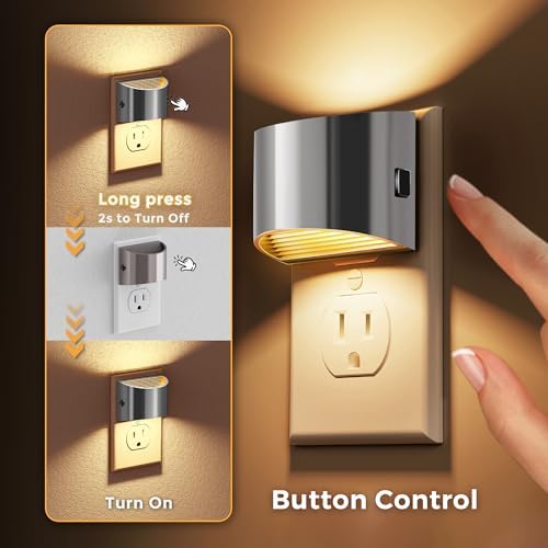 L LOHAS LED Night Lights Plug into Wall, Dimmable Night Light 2 Pack - Image 5