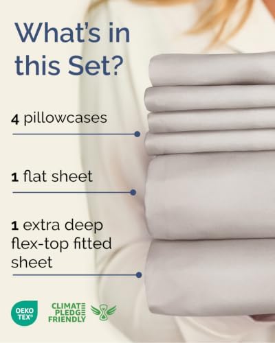 Flex Top Split Head King 6 Piece Sheet Set - Image 2