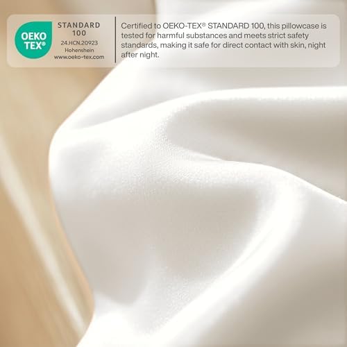 QUEENSBAY Queen Pillow Cases Set of 2, Microfiber Cooling Pillowcases, Soft - Image 5