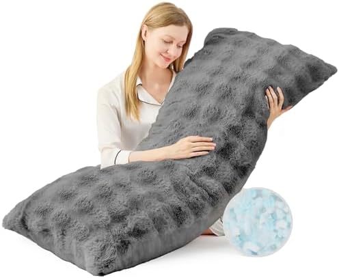 YZ HOME Faux Fur Fluffy Body Pillow by YZHOME