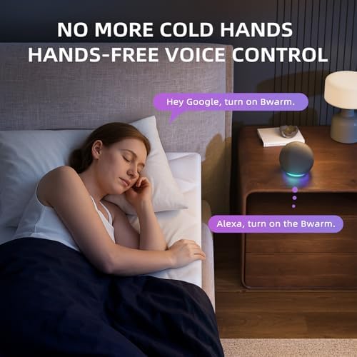 Bwarm WiFi Heated Mattress Pad King Size, Bed Warmer - Image 4