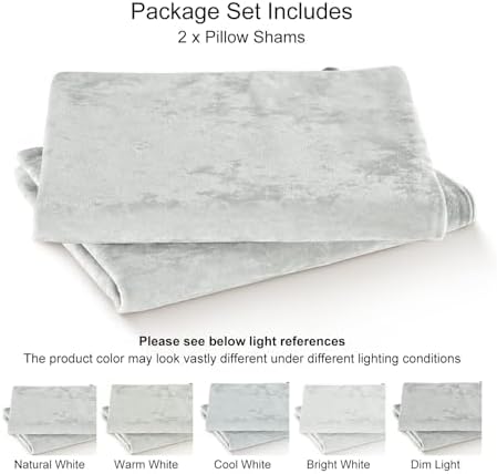 PHF Truly Velvet Pillowcases King Size 20" x 36", No Insert - Image 6