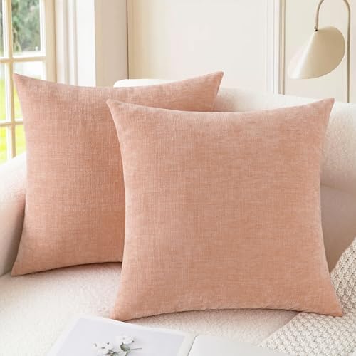 CaliTime Decorative Couch Throw Pillow Covers 26 X 26 Inches Dusty Pink by CaliTime