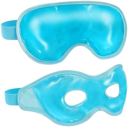 2 Pack Cooling Eye Mask for Puffy Eyes, Reusable Gel Cold Compress Pack for by Unknown