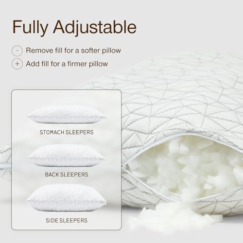 Coop Home Goods Extra Oomph Fill, Cross-Cut Memory Foam, Medium Density Pillow - Image 6