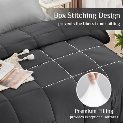 JOLLYVOGUE Oversized King Comforter Set, Ultra-Soft Bed in a Bag 7 Pieces - Image 3