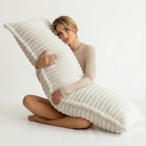 Luxurious Faux Fur Full Body Pillow by ZHLLOUCM