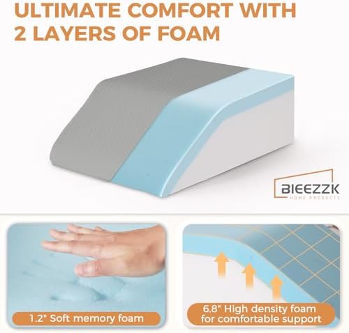 BIEEZZK Leg Elevation Pillow Blood Circulation, 23.6×16.8×8in - Image 4