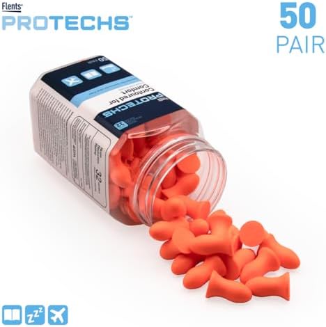 Flents Protechs Contoured for Comfort Ear Plugs, NRR 32, 50 Pair - Image 3