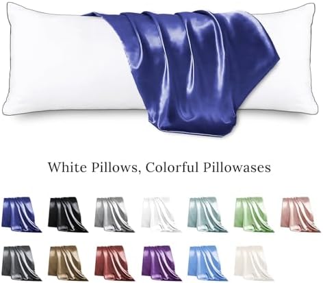 HUXMEYSON Body Pillow with Satin Pillowcase, Body Pillow - Image 2