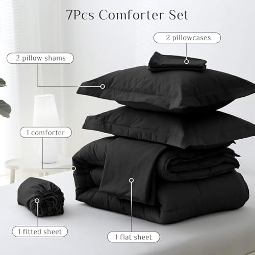 JOLLYVOGUE Oversized King Comforter Set, Ultra-Soft Bed in a Bag Oversized King - Image 5
