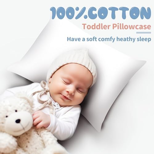 100% Egyptian Cotton Toddler Pillow Cases Set of 4 - Image 4