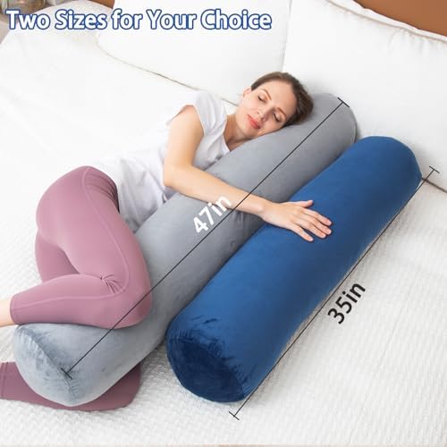 1 MIDDLE ONE Body Pillow, Memory Foam Round Body Pillows - Image 3