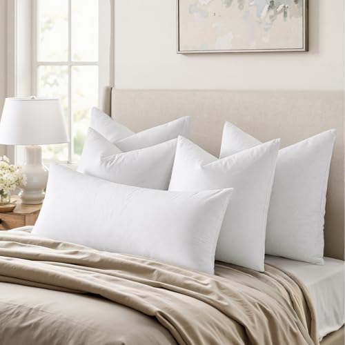 MIULEE Feather Pillow Insert 16x26, Throw Pillow - Image 3