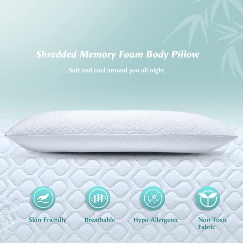 Rainmr Extra Thick Body Pillow Memory Foam – Long Pillow - Image 4