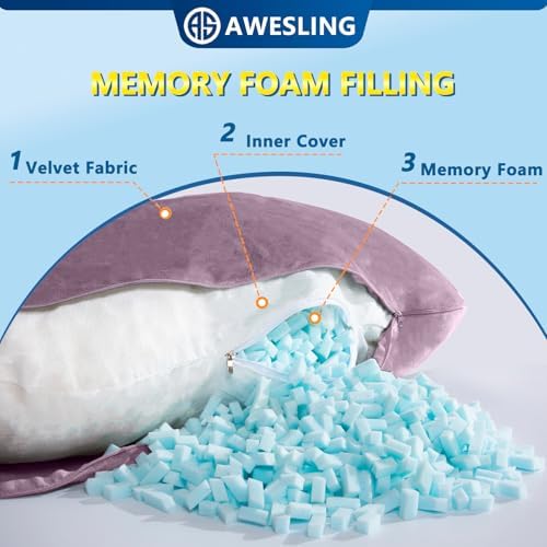 Shredded Memory Foam U Shaped Pregnancy Pillow - Image 4