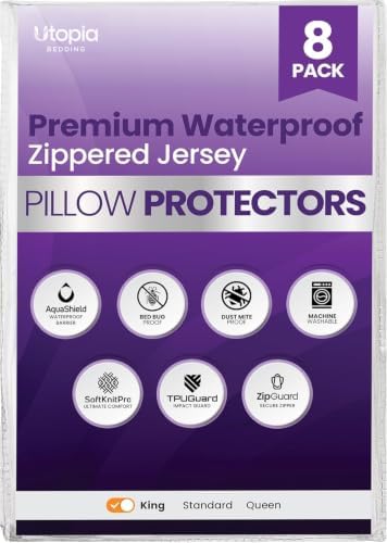 Set of 8 Pillow Protectors by UTOPIABEDDING