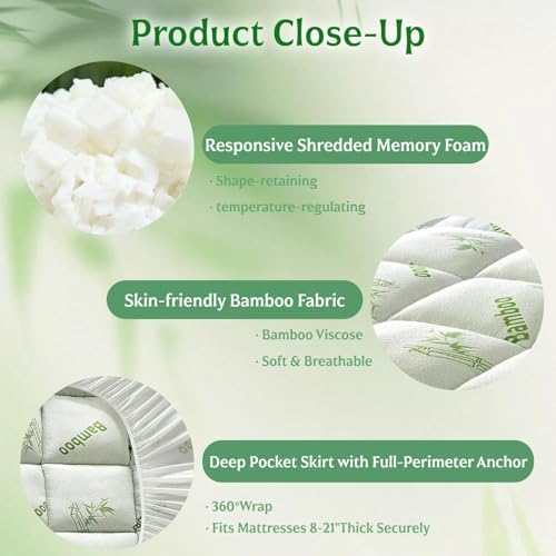 King Mattress Topper, for Side Sleepers, Hot Sleepers & Back Pain Relief - Image 5
