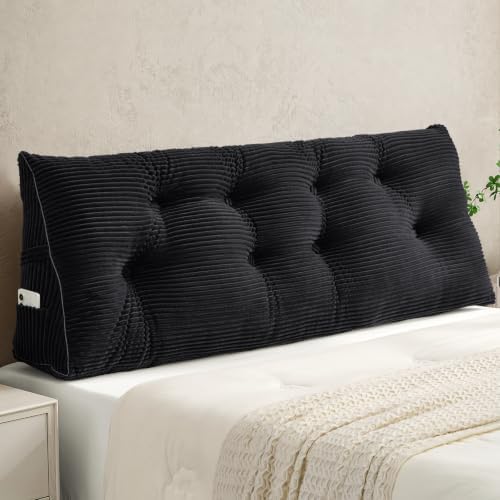 Sasttie Headboard Pillow Full, Bed Wedge Pillow Headboard by SASTTIE