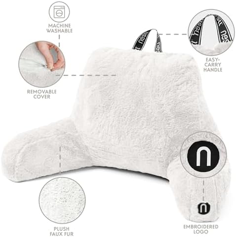 Nestl Fur Reading Pillow, Stylish Back Pillow - Image 4