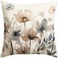 AVOIN colorlife Poppy Flowers Chinoiserie Fall Throw Pillow Cover, 18 x 18 Inch by AVOINcolorlife