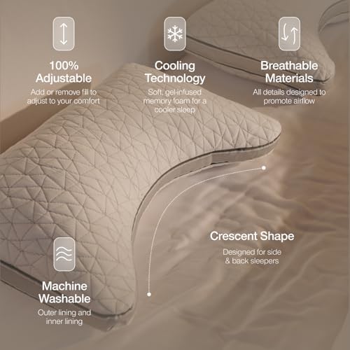 Coop Home Goods Eden Crescent Bed Pillow - Image 3