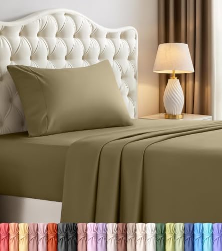 Twin Sheets Set, 3 Pieces 16" Deep Pocket Hotel Luxury Bed Sheets by UTOPIABEDDING
