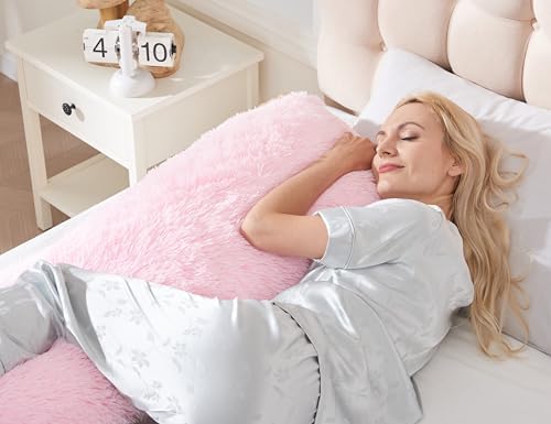 WSOFRLAC Fluffy Full Body Pillow, Long Pillow - Image 3