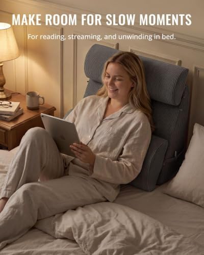 Blissful Diary Reading Pillow, Wide Backrest - Image 5