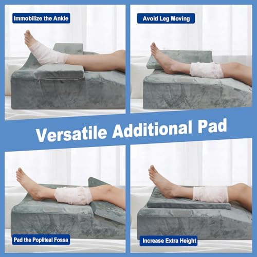 Knee Extender Elevation Pillow for After Surgery Recovery, Memory Foam Leg - Image 6