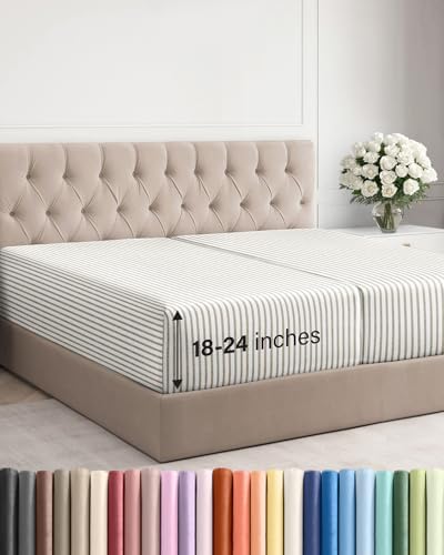 CGK Linens Extra Deep Split King Fitted Sheet Only by CGKUnlimited